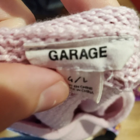 Garage Cropped Braid Crochet Sweater - Picture 6 of 6